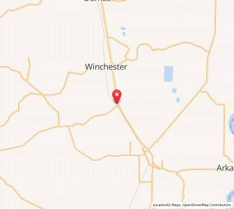 Map of Tillar, Arkansas