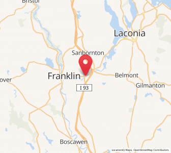 Map of Tilton, New Hampshire