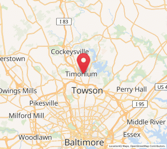 Map of Timonium, Maryland