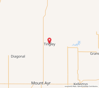 Map of Tingley, Iowa