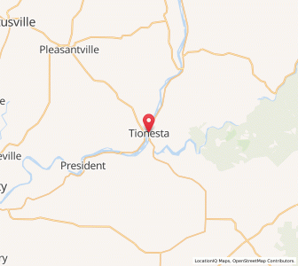 Map of Tionesta, Pennsylvania