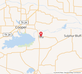 Map of Tira, Texas