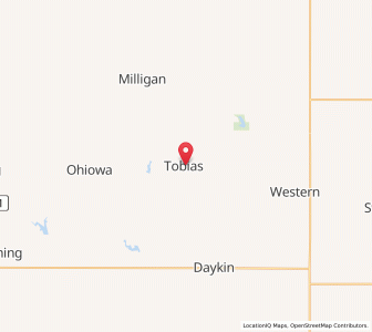 Map of Tobias, Nebraska