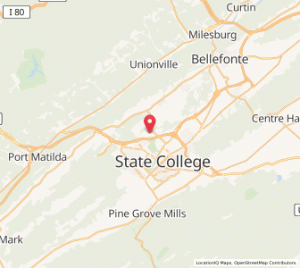 Map of Toftrees, Pennsylvania