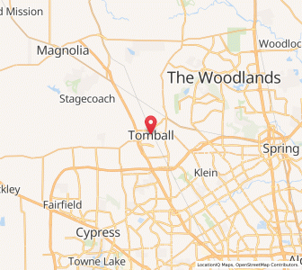 Map of Tomball, Texas