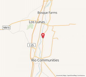 Map of Tome, New Mexico