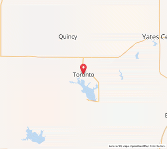 Map of Toronto, Kansas