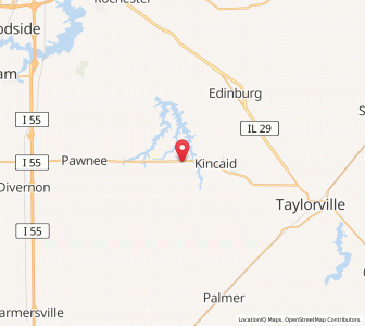 Map of Tovey, Illinois