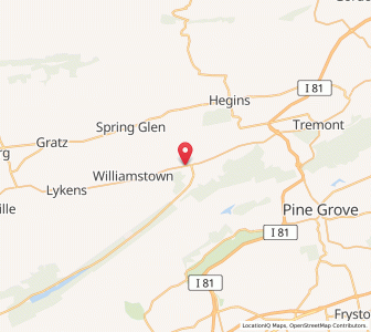 Map of Tower City, Pennsylvania