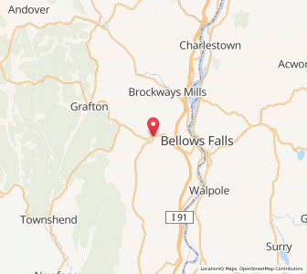 Map of Town of Rockingham, Vermont