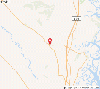 Map of Townsend, Georgia