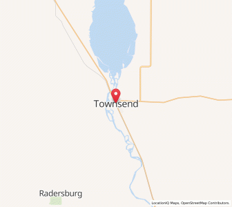 Map of Townsend, Montana