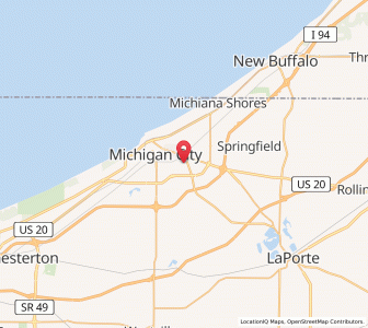 Map of Trail Creek, Indiana