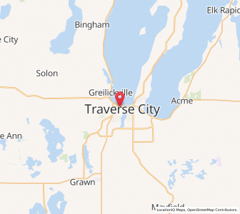 Map of Traverse City, Michigan
