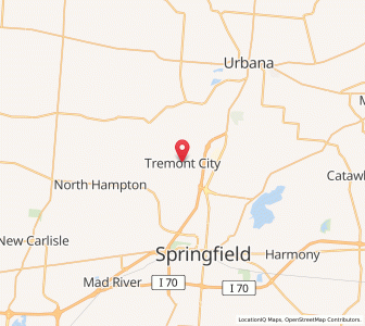 Map of Tremont City, Ohio