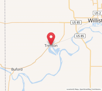 Map of Trenton, North Dakota