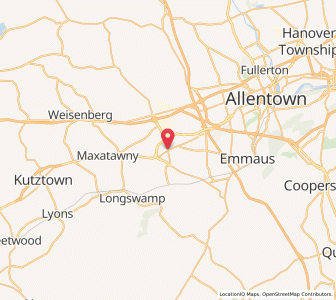 Map of Trexlertown, Pennsylvania