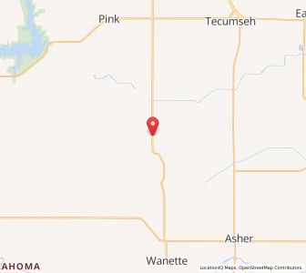 Map of Tribbey, Oklahoma