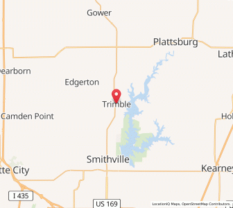 Map of Trimble, Missouri