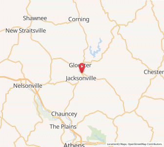 Map of Trimble, Ohio