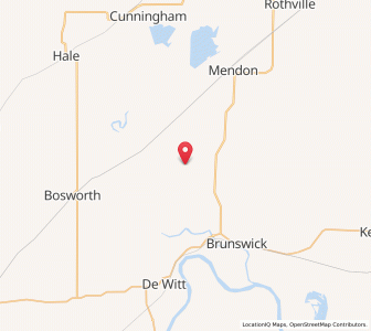 Map of Triplett, Missouri