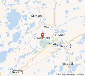 Map of Trommald, Minnesota