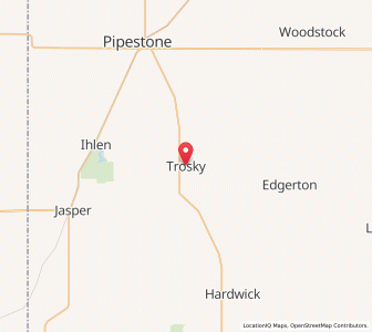 Map of Trosky, Minnesota