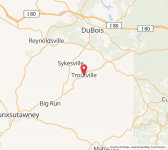 Map of Troutville, Pennsylvania