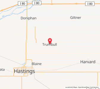 Map of Trumbull, Nebraska