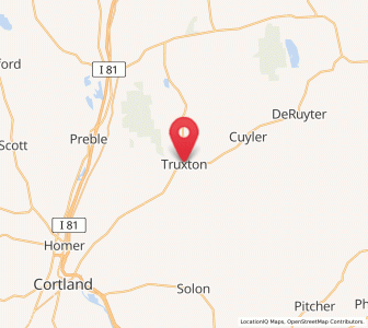 Map of Truxton, New York