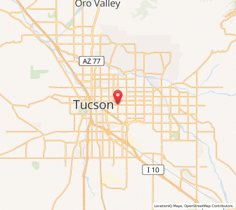 Map of Tucson, Arizona