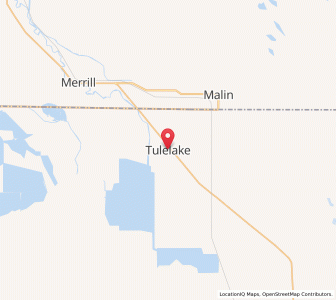 Map of Tulelake, California