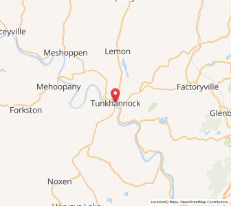 Map of Tunkhannock, Pennsylvania