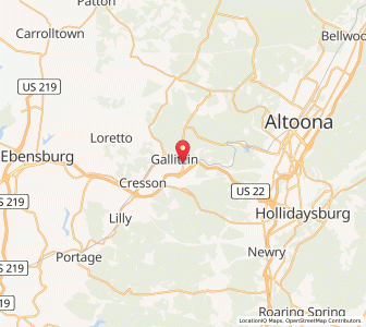 Map of Tunnelhill, Pennsylvania