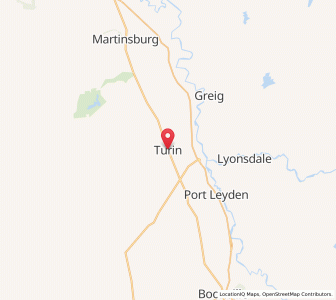 Map of Turin, New York