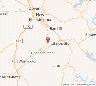 Map of Tuscarawas, Ohio