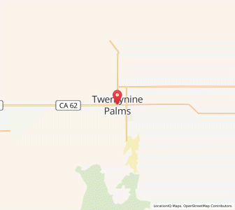 Map of Twentynine Palms, California