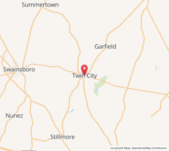 Map of Twin City, Georgia
