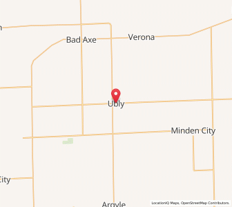 Map of Ubly, Michigan