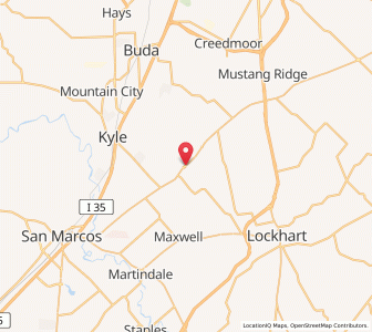 Map of Uhland, Texas