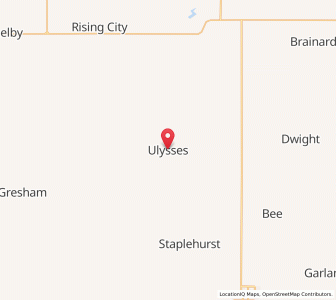 Map of Ulysses, Nebraska