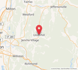 Map of Underhill, Vermont