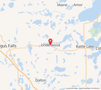 Map of Underwood, Minnesota