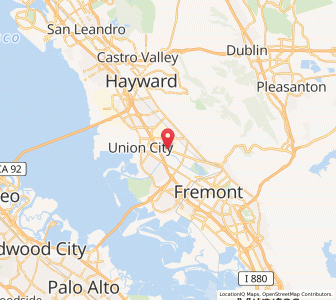 Map of Union City, California