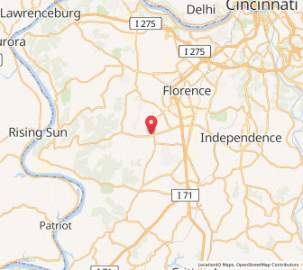 Map of Union, Kentucky