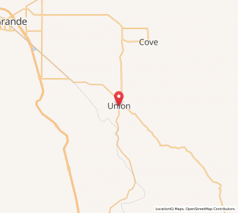 Map of Union, Oregon