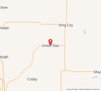 Map of Union Star, Missouri