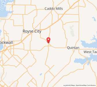 Map of Union Valley, Texas