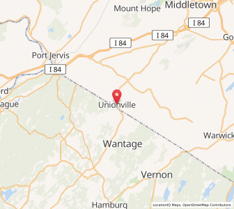 Map of Unionville, New York