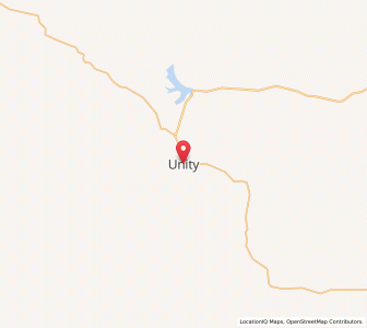 Map of Unity, Oregon